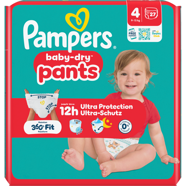 Pampers Baby-Dry Pants Maat 4, 27 Luierbroekjes