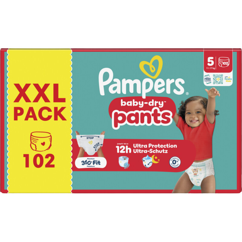 Pampers Baby-dry pants maat 5 XXL pack