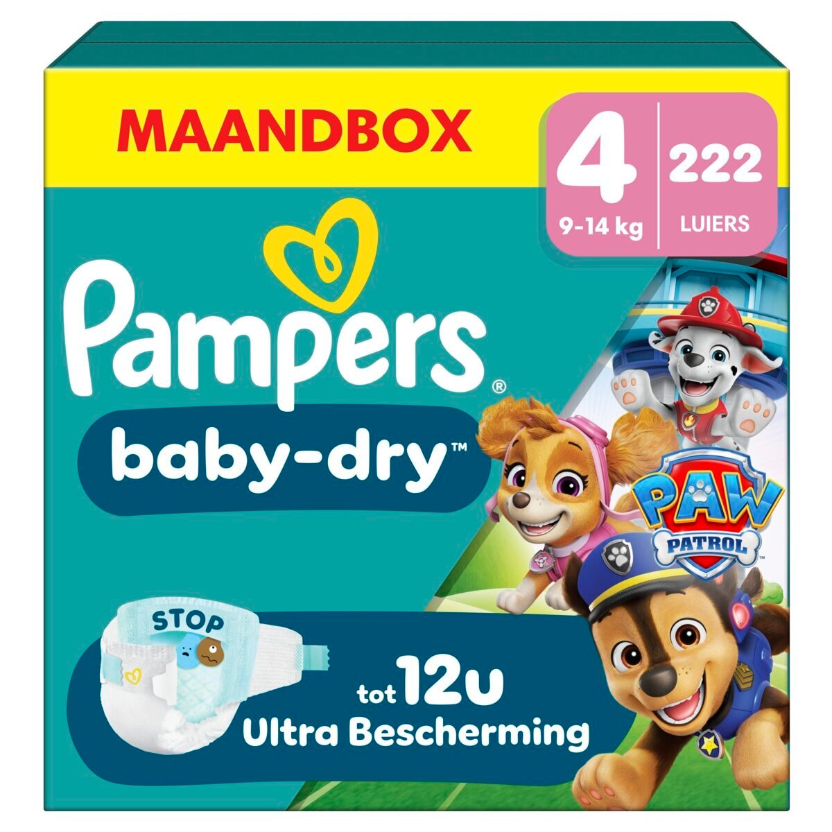 Pampers Baby-Dry Paw Patrol Maat 4 Luiers
