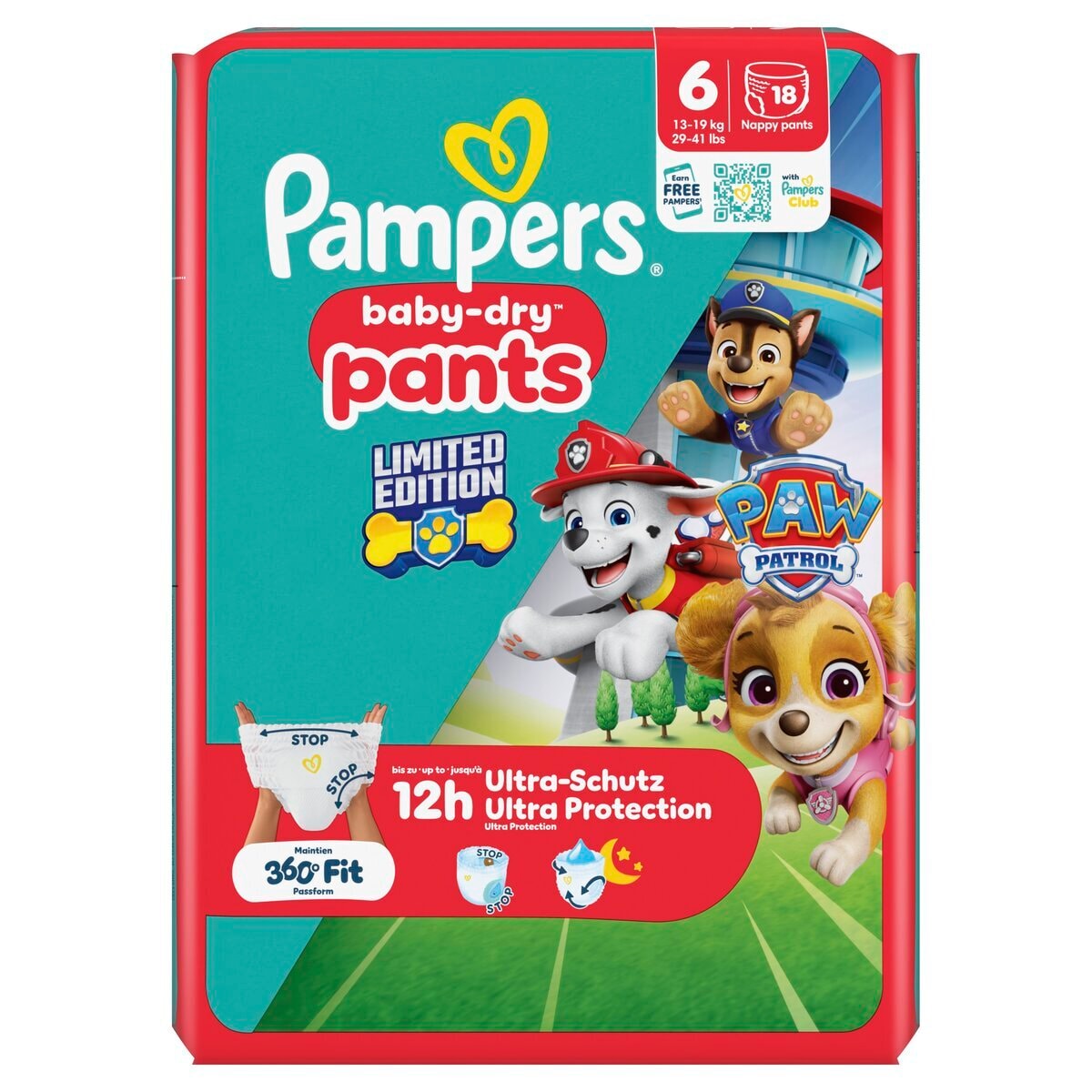 Pampers Baby-Dry Paw Patrol Pants Maat 6 Luierbroekjes