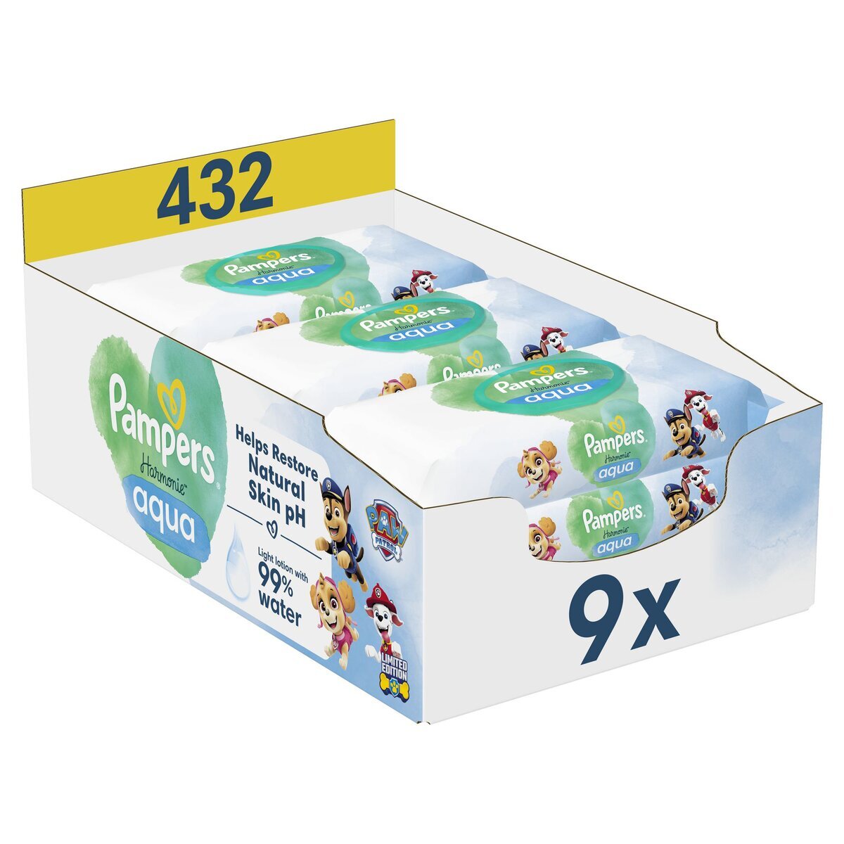 Pampers Harmonie Aqua Paw Patrol Babydoekjes