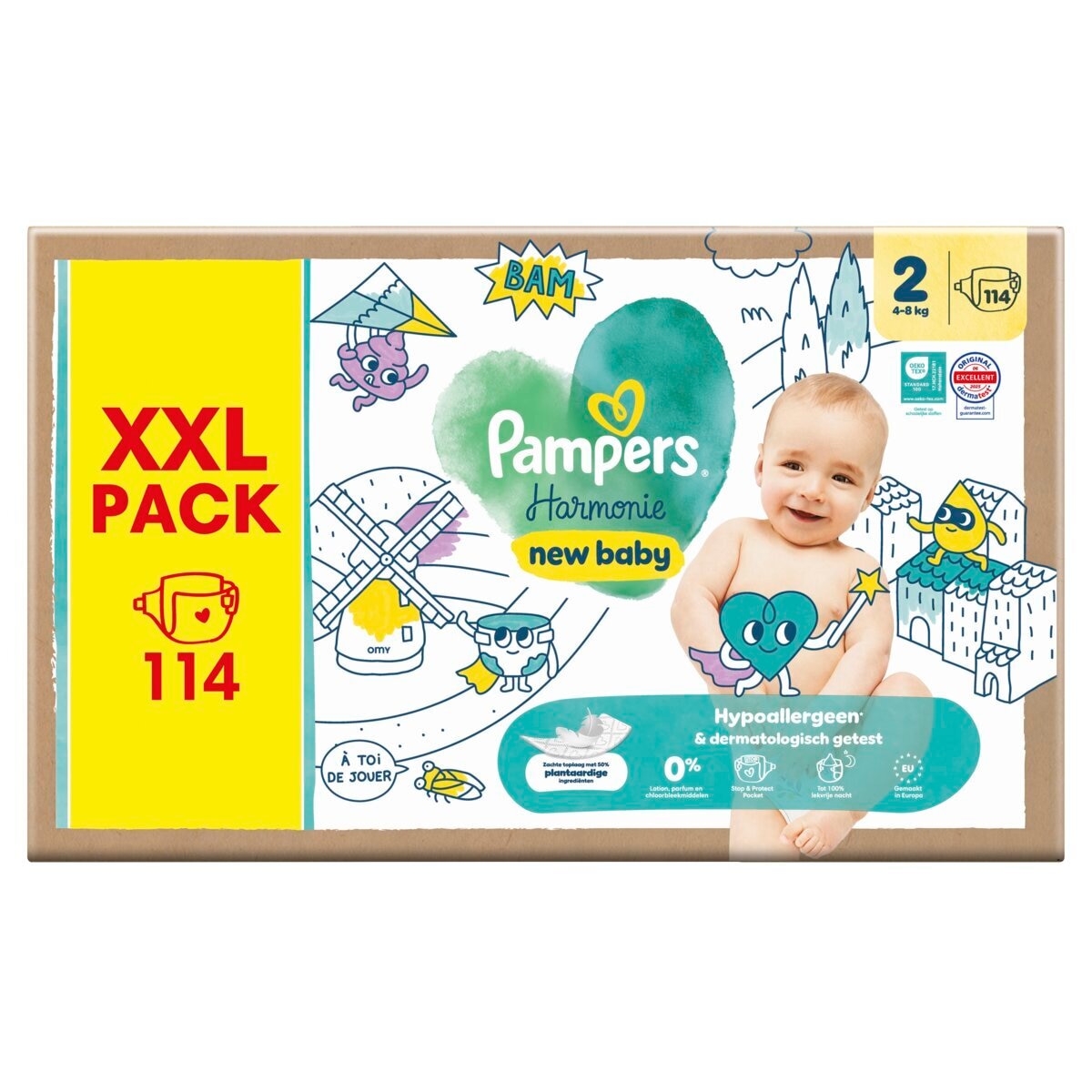 Pampers Harmonie Maat 2 Luiers