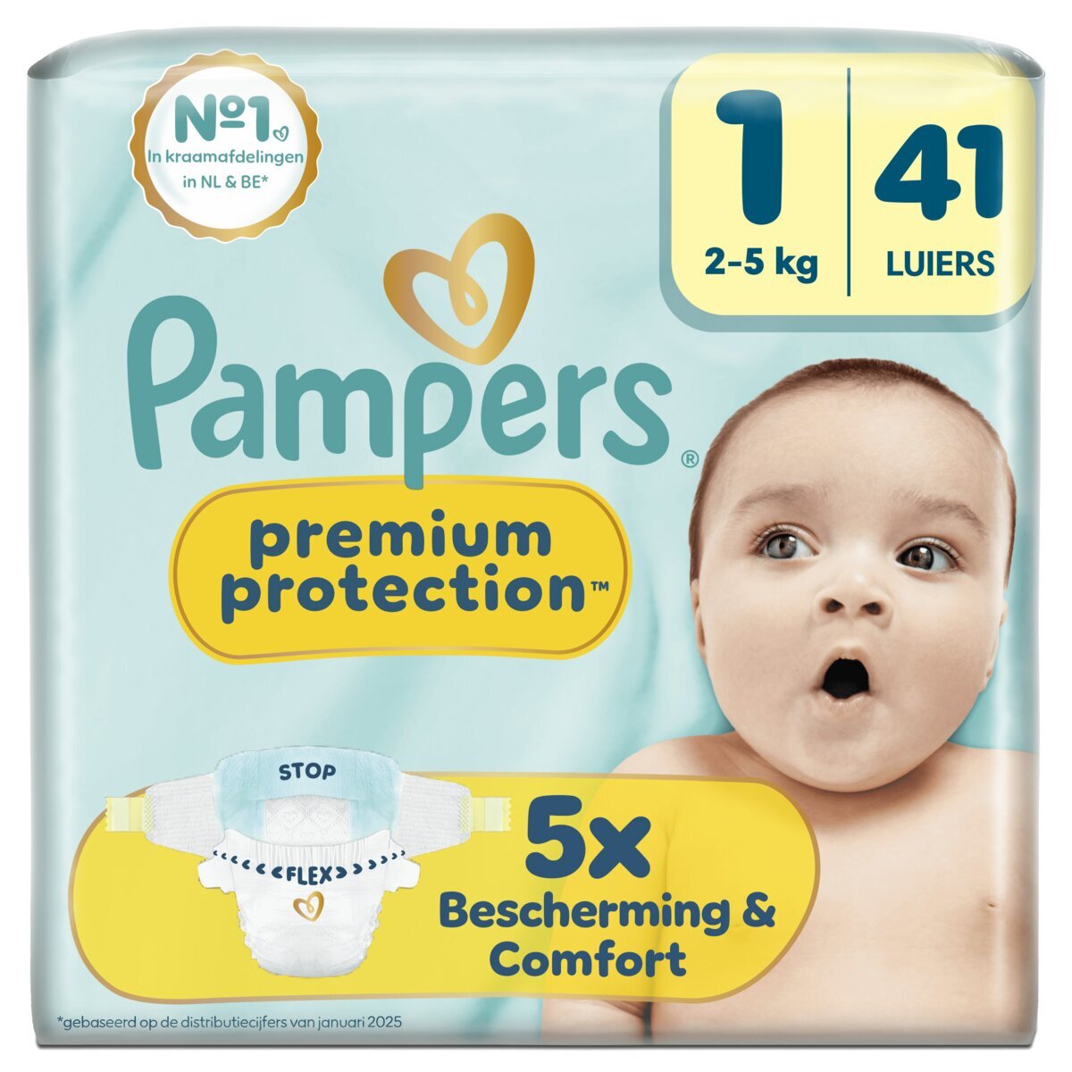 Pampers Premium Protection Maat 1 Luiers