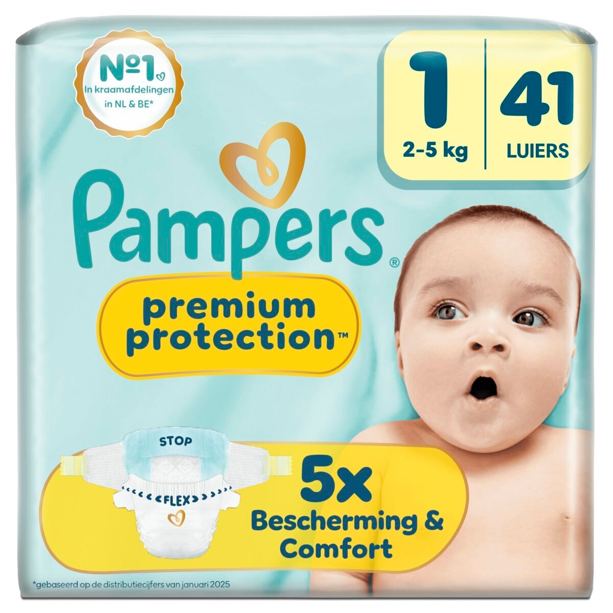 Pampers Premium Protection Maat 1 Luiers