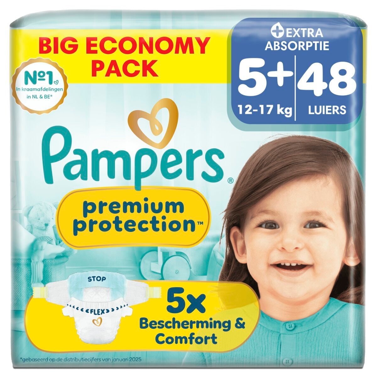 Pampers Premium Protection Maat 5+ Luiers