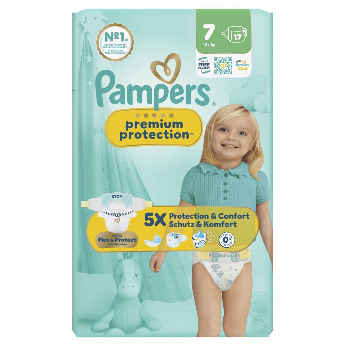 Pampers Premium Protection Maat 7 Luiers