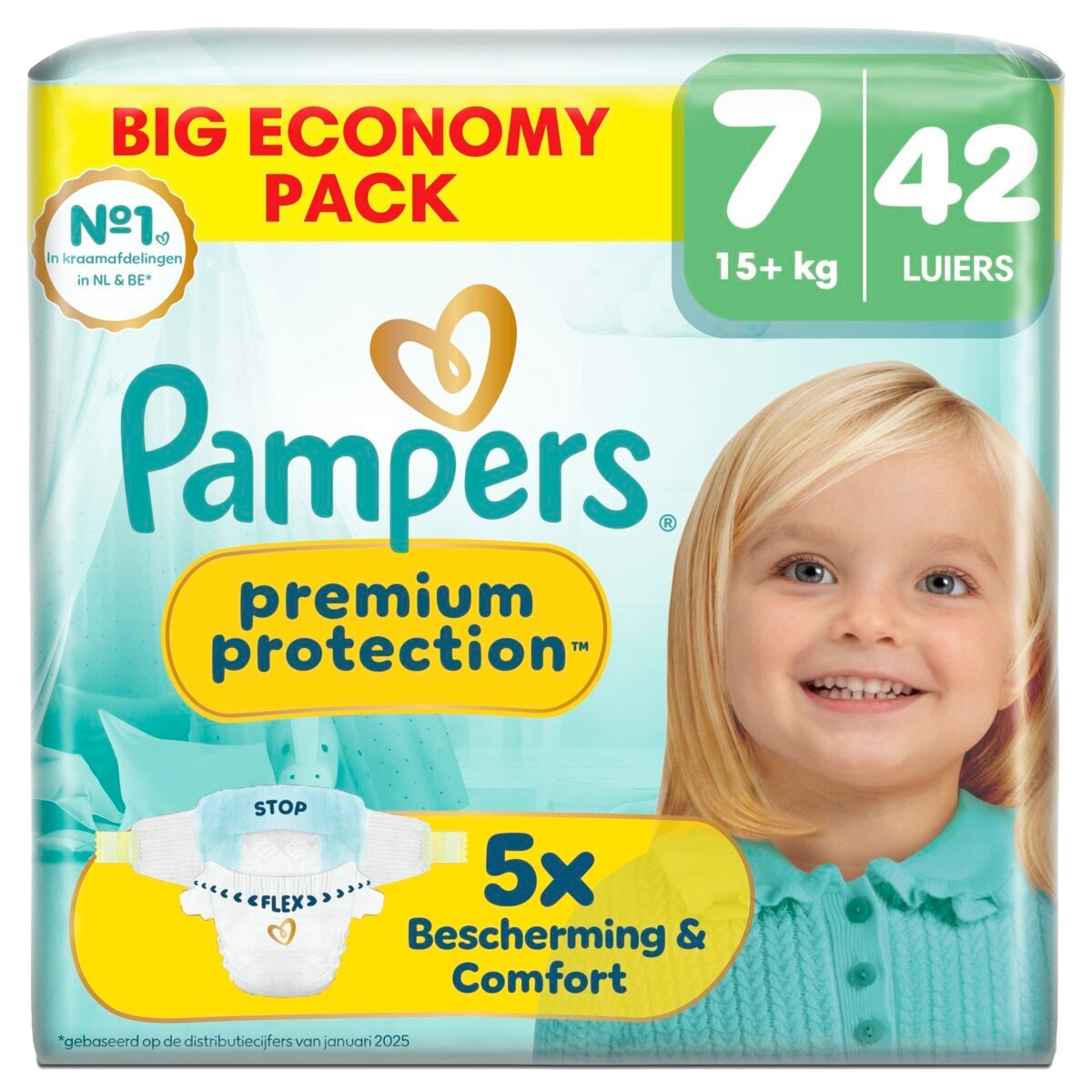 Pampers Premium Protection Maat 7 Luiers