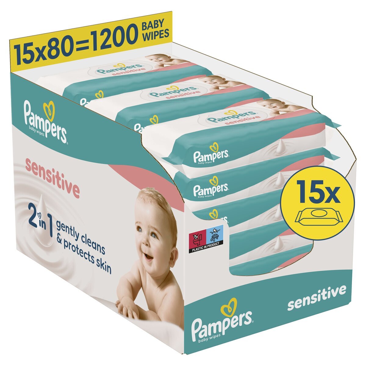 Pampers Sensitive 2-In-1 Babydoekjes