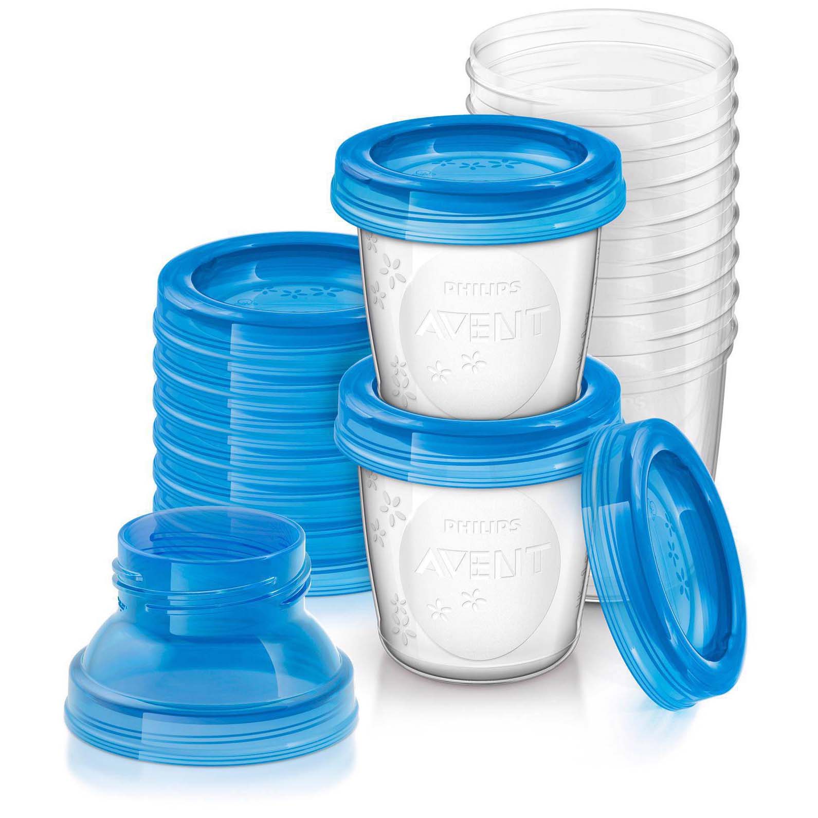 Philips Avent Bewaarbekers voor babyvoeding - 180 ml - 10 stuks - SCF618/10