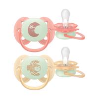 Philips Avent Fopspeen - Ultra Soft Nighttime - 0-6 maanden - 2 stuks - Glow in the Dark
