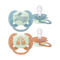 Philips Avent Fopspeen - Ultra Soft Nighttime - 18+ maanden - 2 stuks - Glow in the Dark
