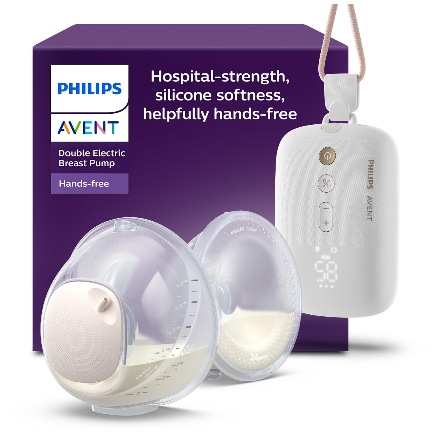Philips Avent Handsfree Dubbele Elektrische Borstkolf SCF532/11