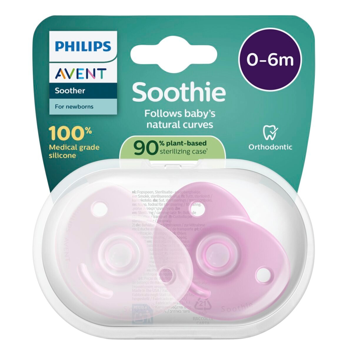 Philips Avent Soother 0-6M SCF099/27 Soothie Fopspeen