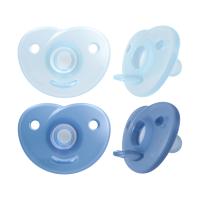 Philips Avent Soothie Hart - 0-6 Mnd - 2 Stuks - Plant-based - Blauw