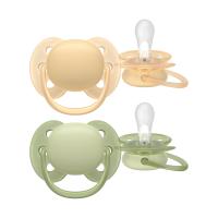 Philips Avent Ultra Soft Fopspeen - 6-18 Mnd - 2 Stuks - Plant-based