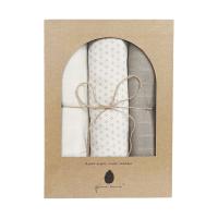 Pine Cone Gift Box Hydrofiele Doeken - 3 Stuks - 120 x 120 cm - Soft Meadow