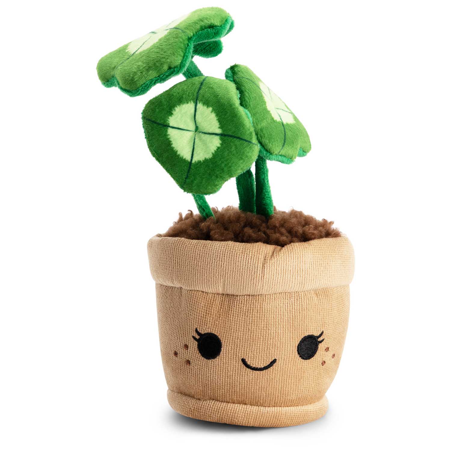 Pluche plant klavertje4 19cm