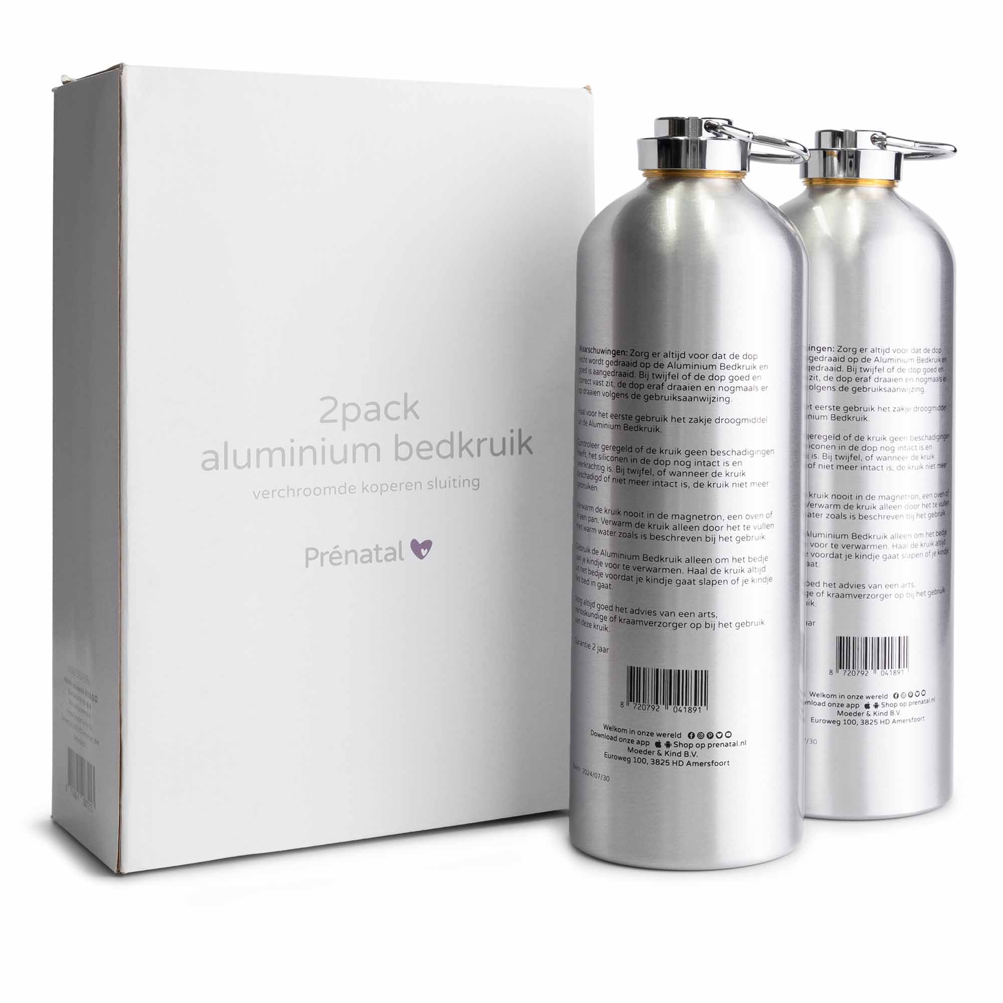 Prénatal aluminium kruik 2 stuks