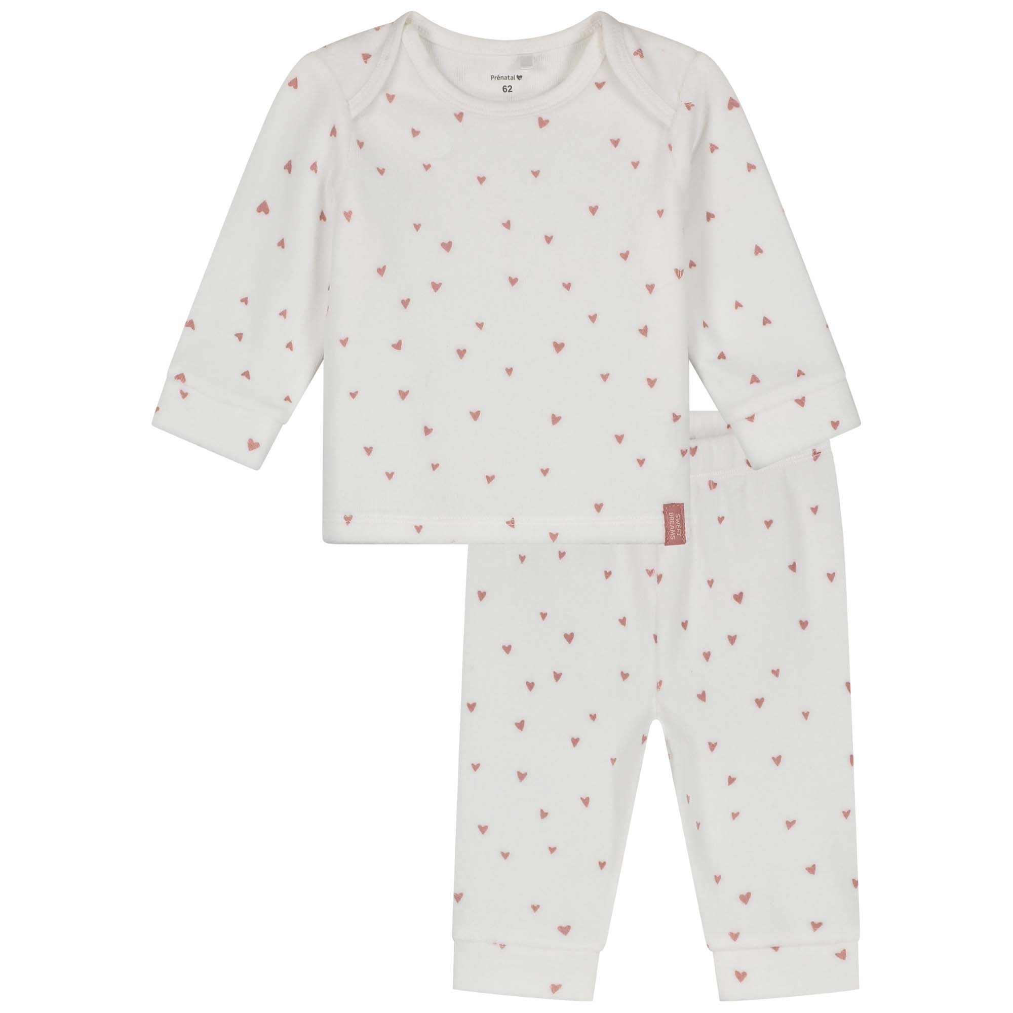Prénatal baby pyjama velvet hart