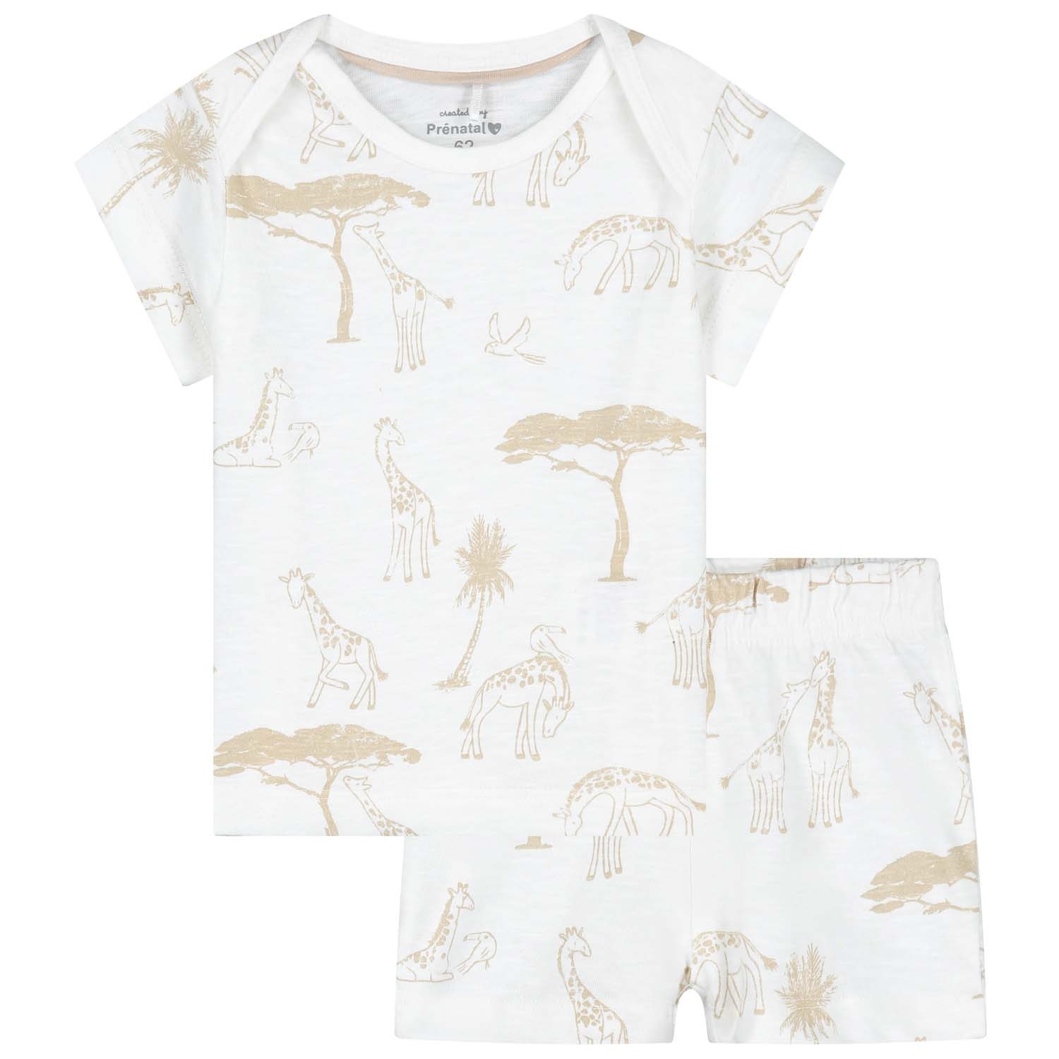 Prénatal baby shortama giraffe