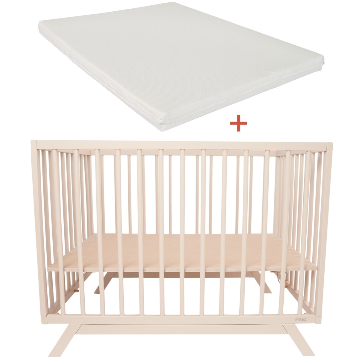 Prénatal box Savi beige & boxmatras Ellis