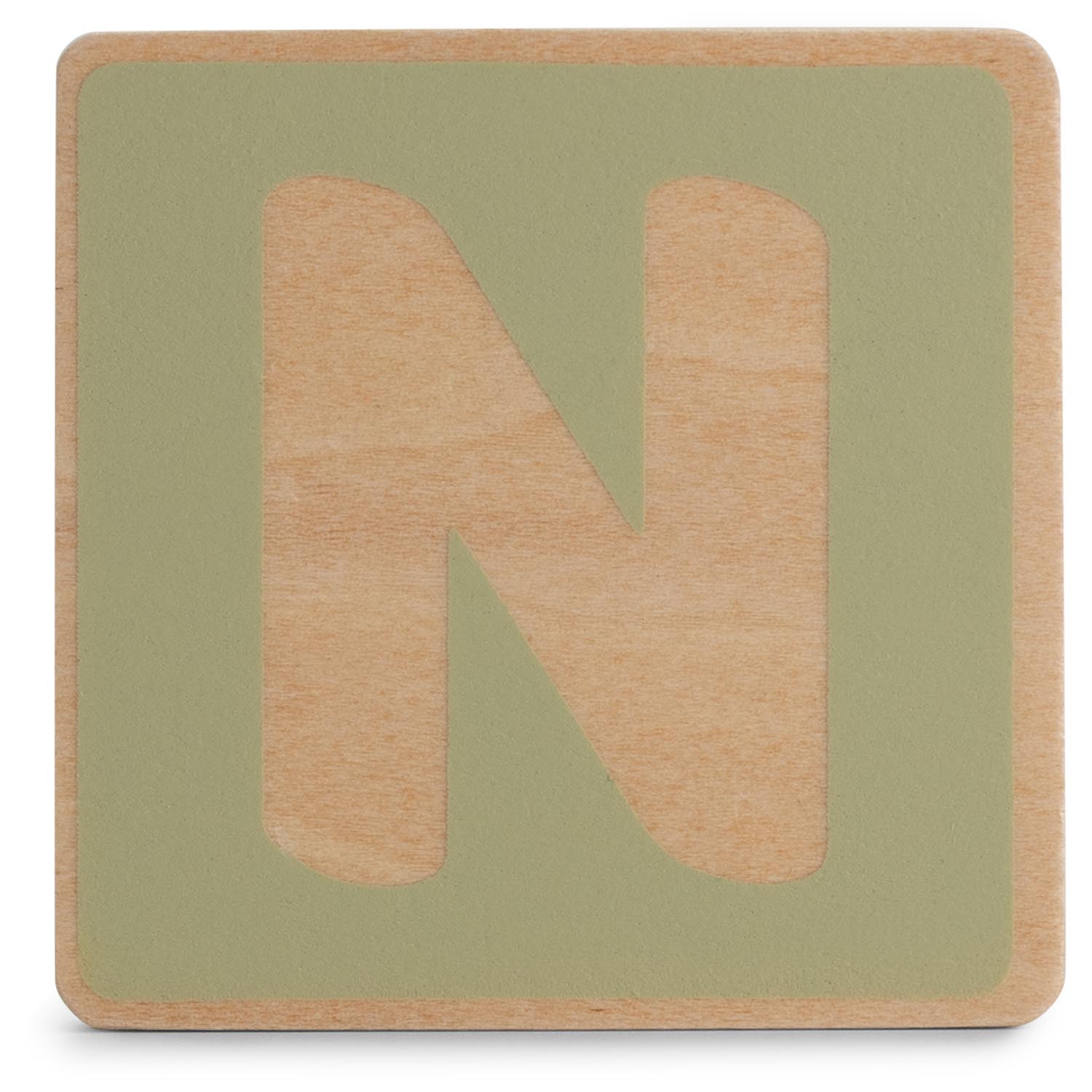 Prénatal houten namentrein letter N