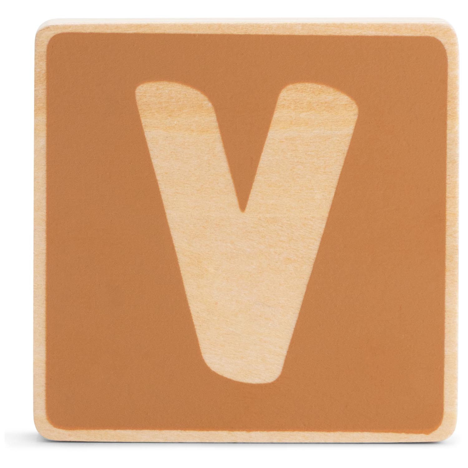 Prénatal houten namentrein letter V