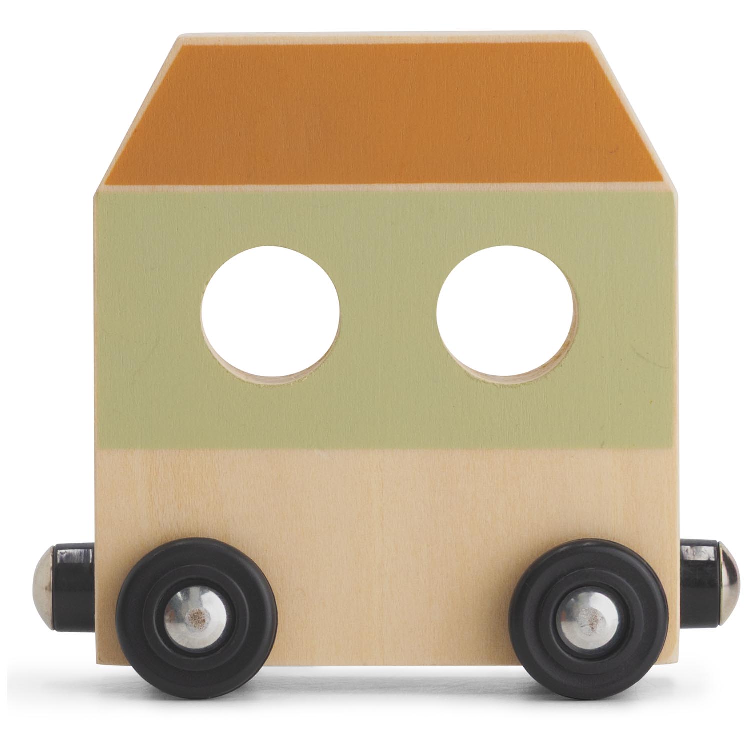 Prénatal houten namentrein wagon