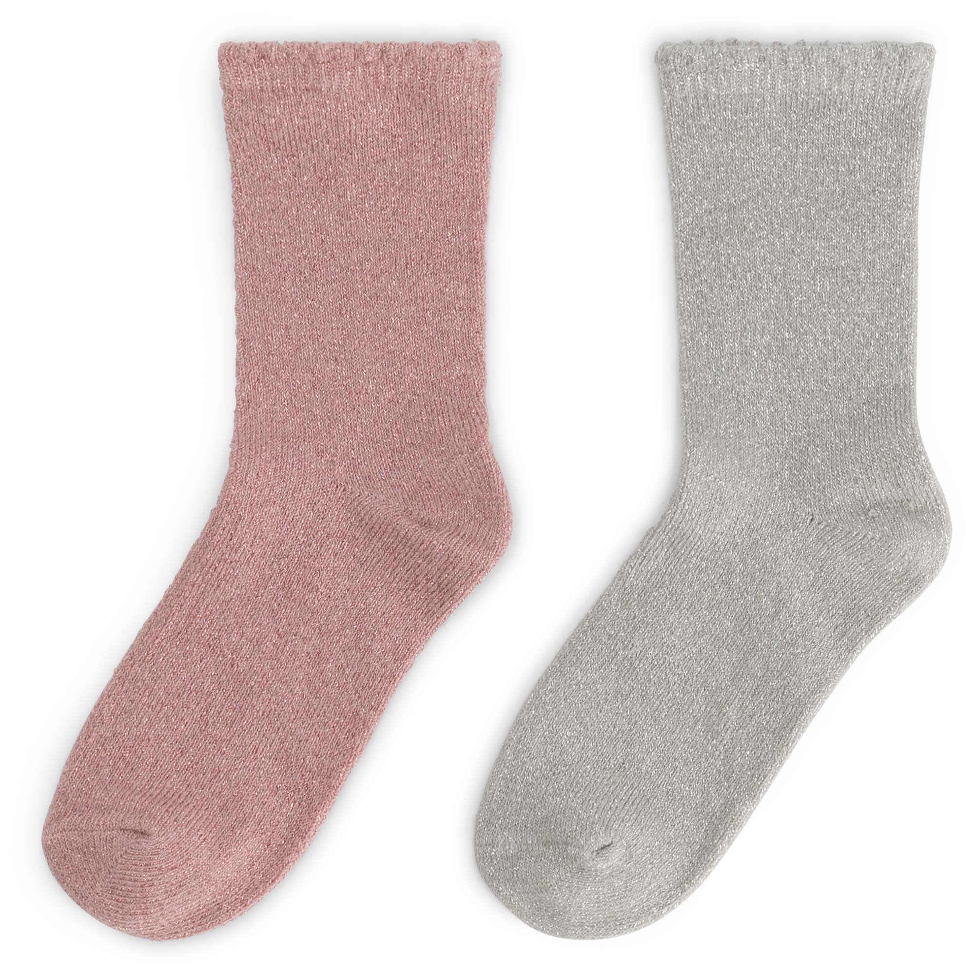 Prénatal kinder sokken 2 paar glitter