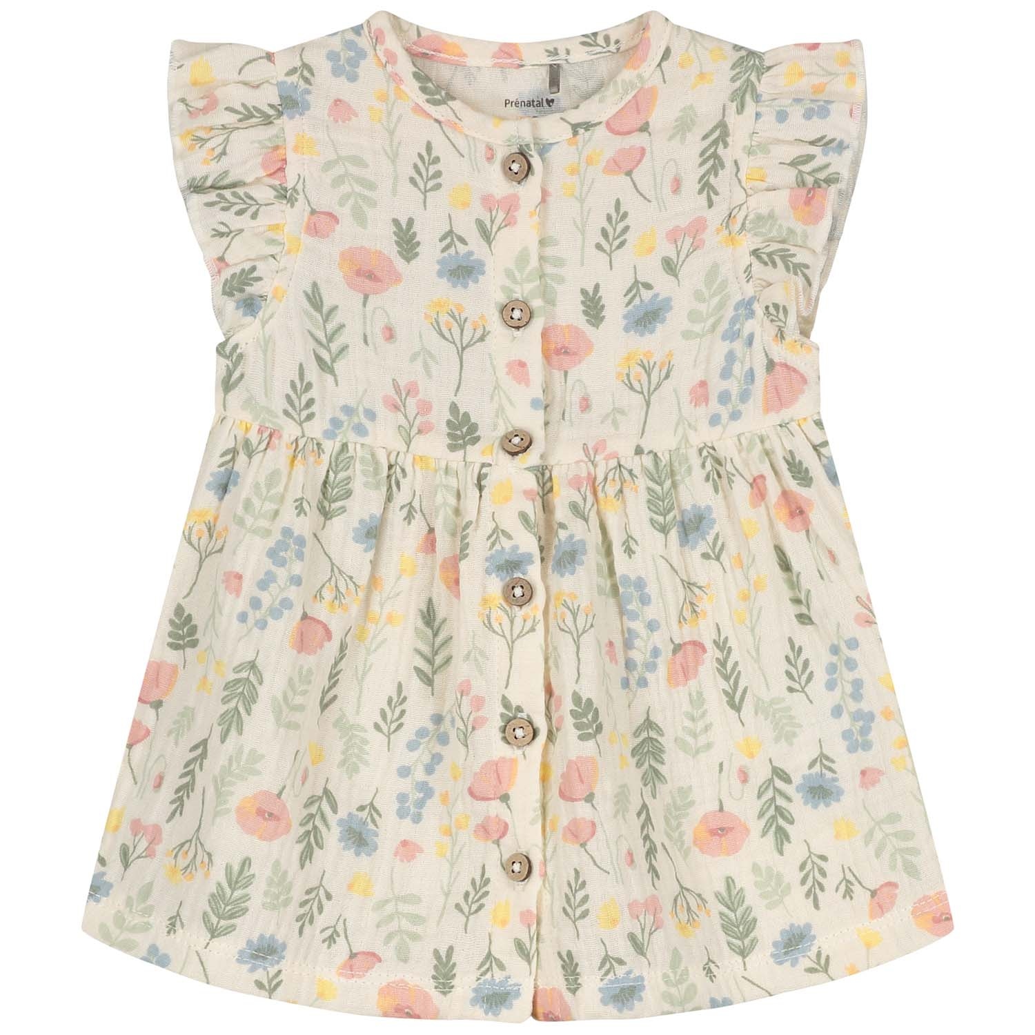 Prénatal newborn jurk mousseline