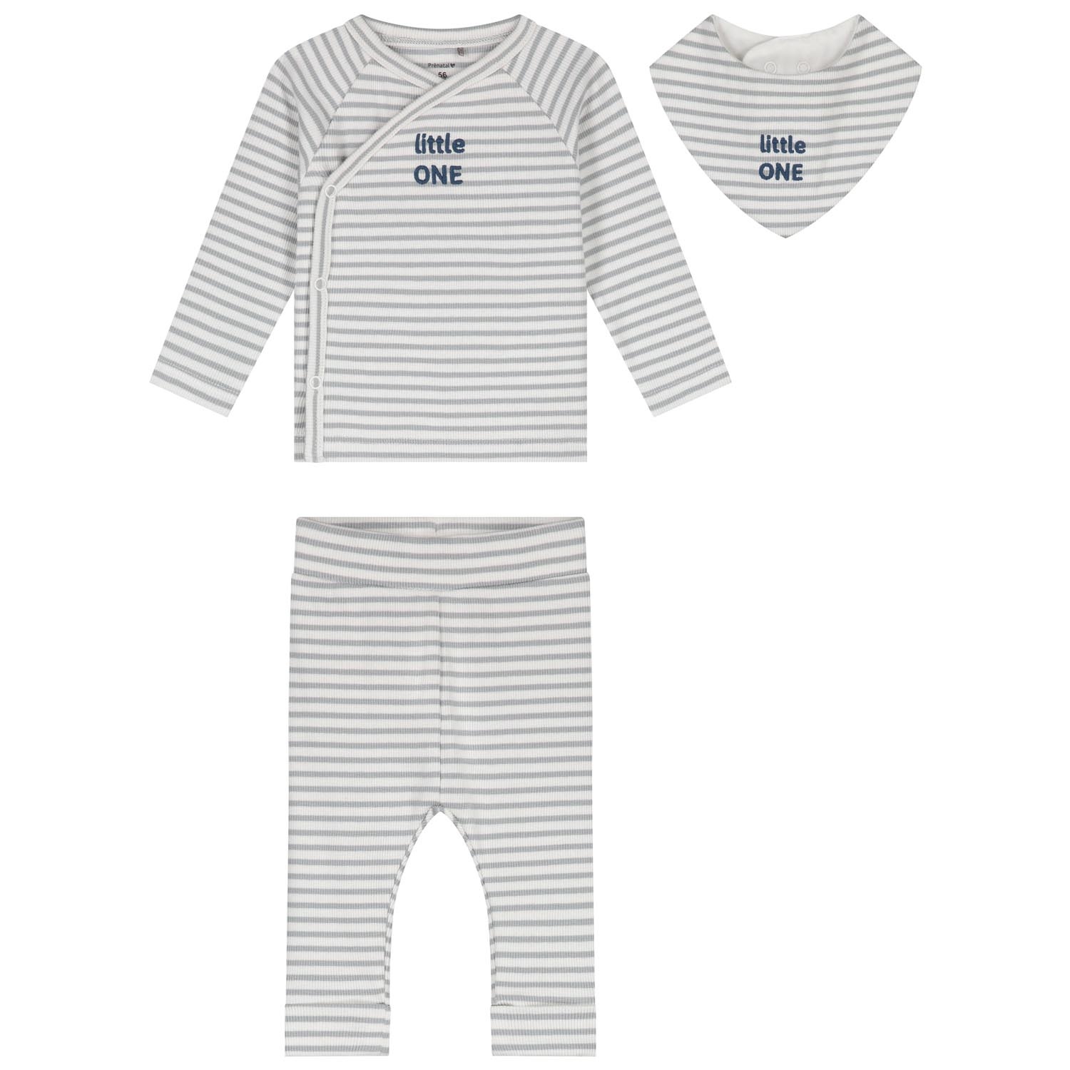 Prénatal newborn kledingset rib streep