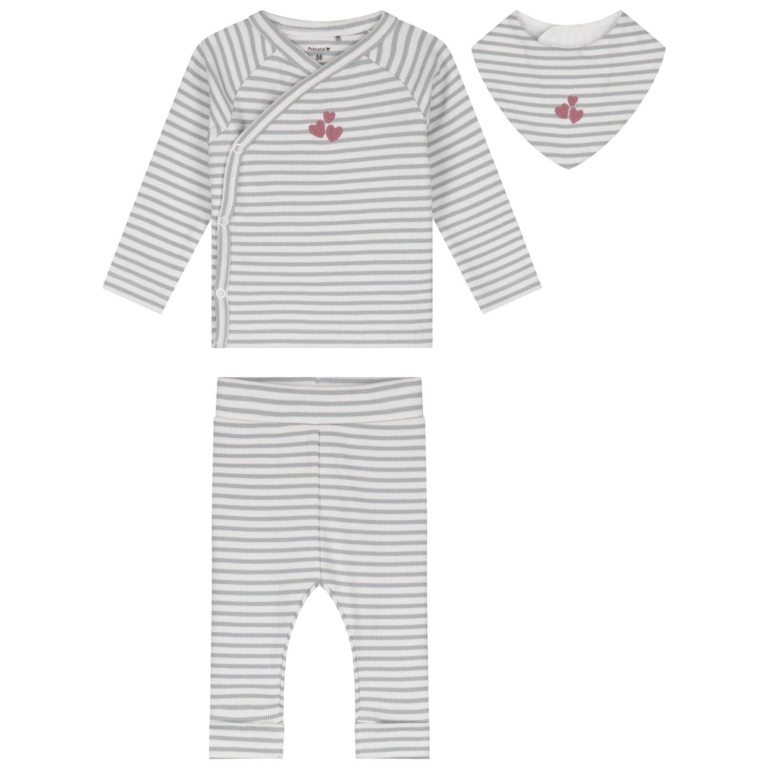 Prénatal newborn kledingset rib streep
