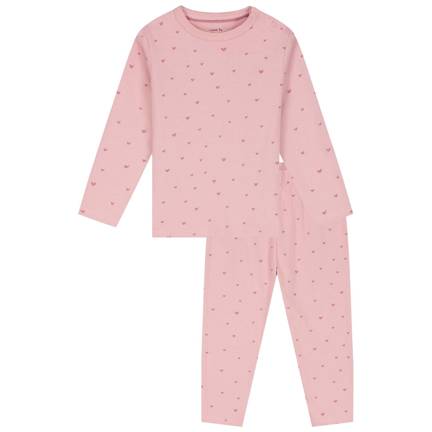 Prénatal peuter pyjama hartjes