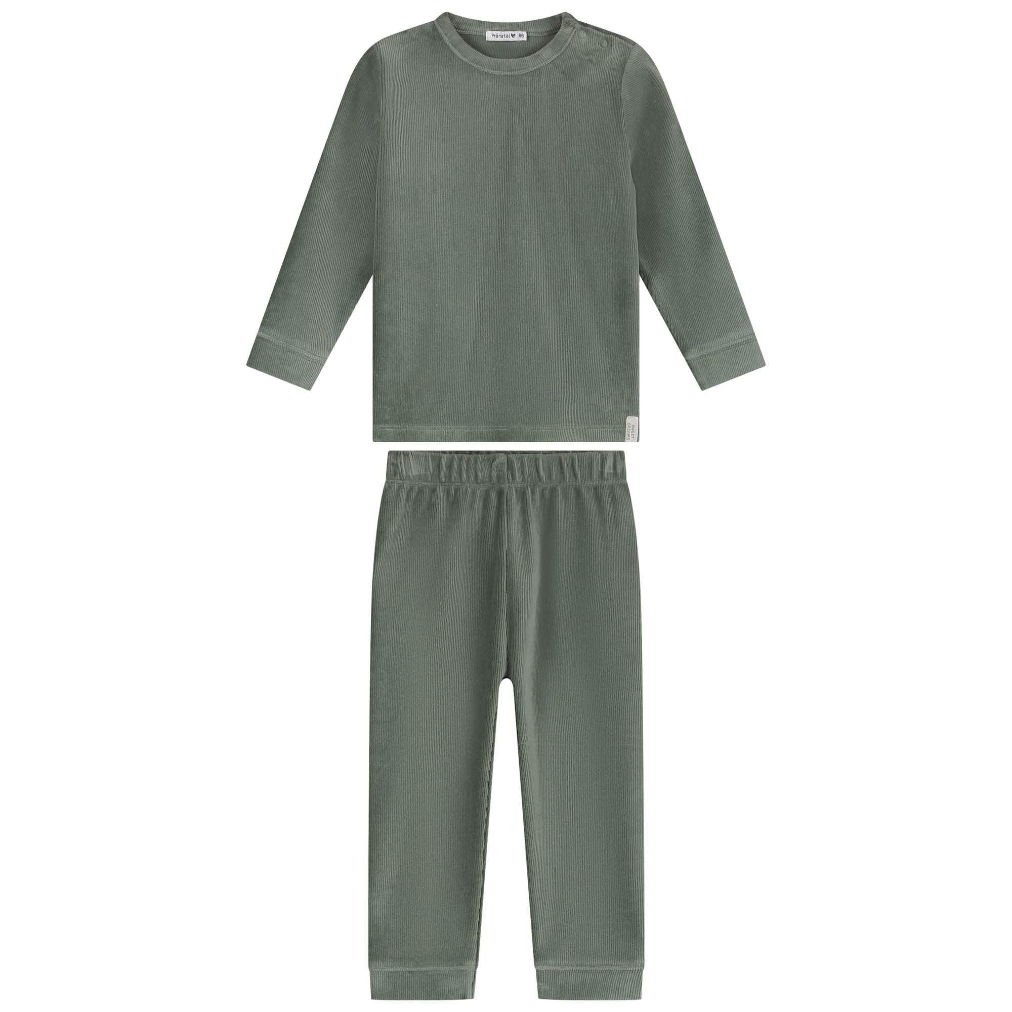 Prénatal peuter pyjama rib velour