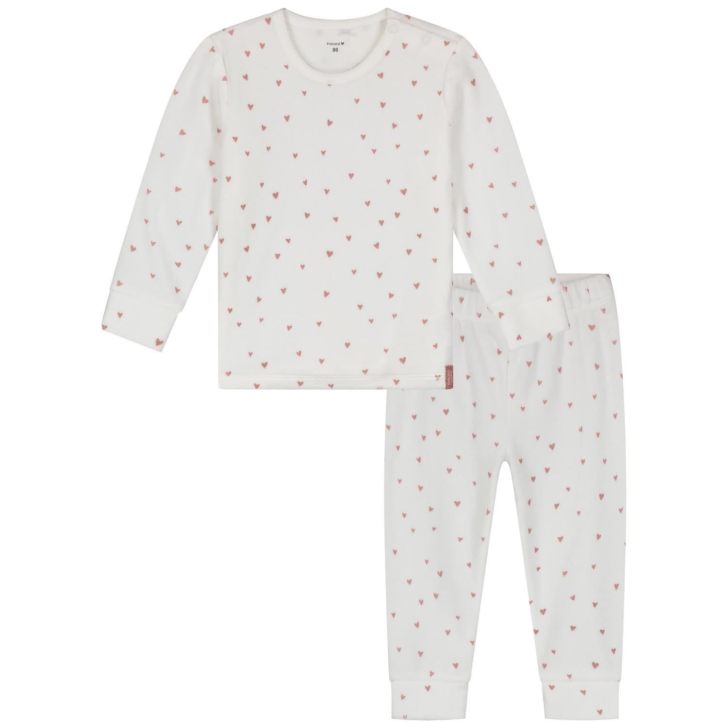Prénatal peuter pyjama velvet hart
