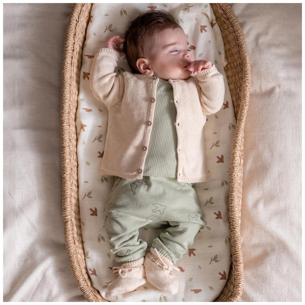 Prénatal Pure newborn vest, shirt, broek & slofjes