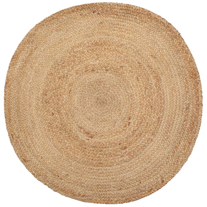 Prénatal vloerkleed rond jute
