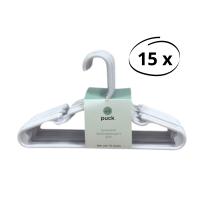 Puck Kledinghanger Kunststof Wit (15 stuks)