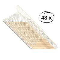Puck kledinghanger metaal clay set (48 stuks)