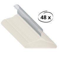 Puck Kledinghanger Velours Ecru (48 stuks)
