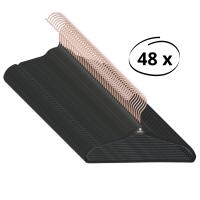 Puck Kledinghanger Velours Zwart (48 stuks)