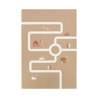 Puck Playmat Road - Brown Sandy
