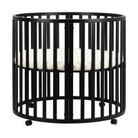 Puck Ronde Box - Zwart - Inclusief Matras