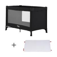 Qute Q-Sleep Campingbed Easyfold + Q-Matti Matras incl. Hoes - Ebony