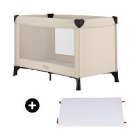 Qute Q-Sleep Campingbed Easyfold + Q-Matti Matras incl. Hoes - Ivory