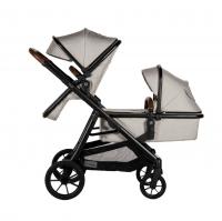 Qute Q-Twin Duowagen - Jeans Clay