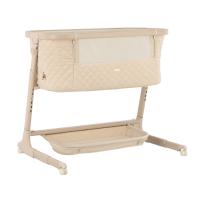 Qute Q-Wiggle Electric Co-Sleeper - Cream / White Wash