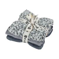 Sebra Hydrofiele Doeken Set - Blue Olive - Forest Lake Blue - 3 Stuks