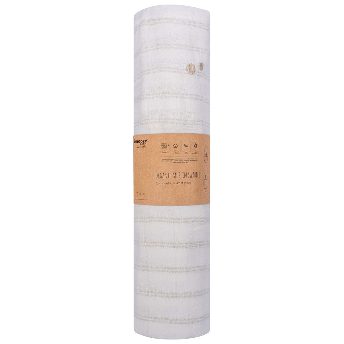Snoozebaby Stone Beige Hydrofiele Doek XL