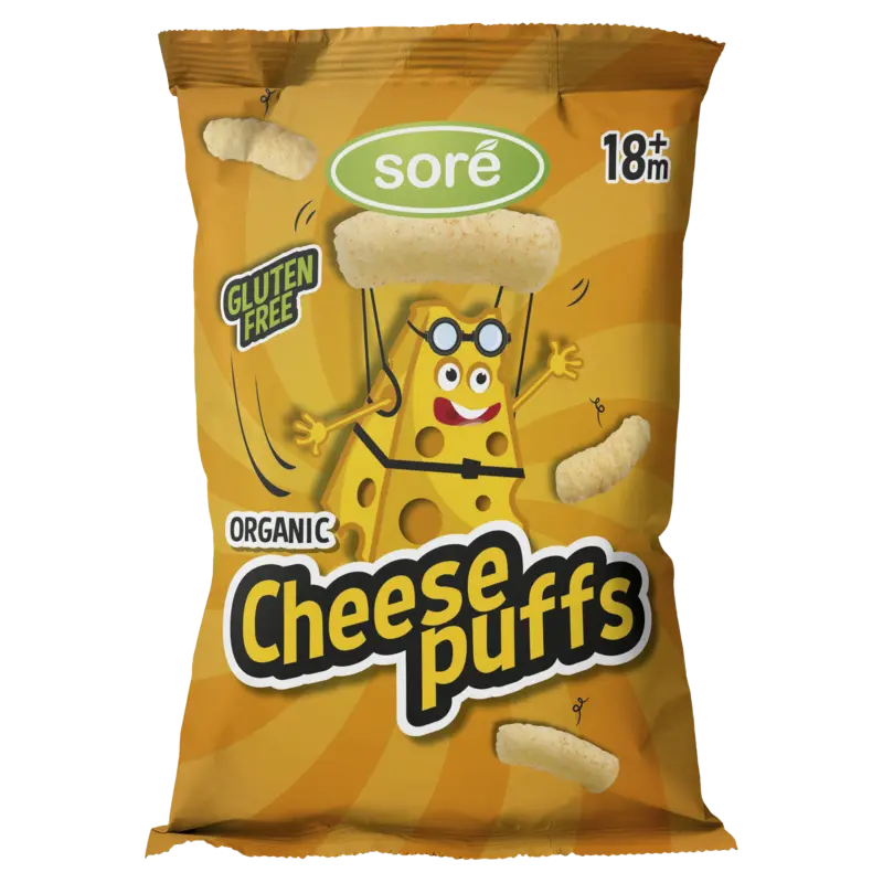 Sore Cheese puffs 18m+